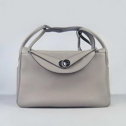 High Quality Replica Hermes Lindy 26CM Shoulder Bag Grey - Click Image to Close